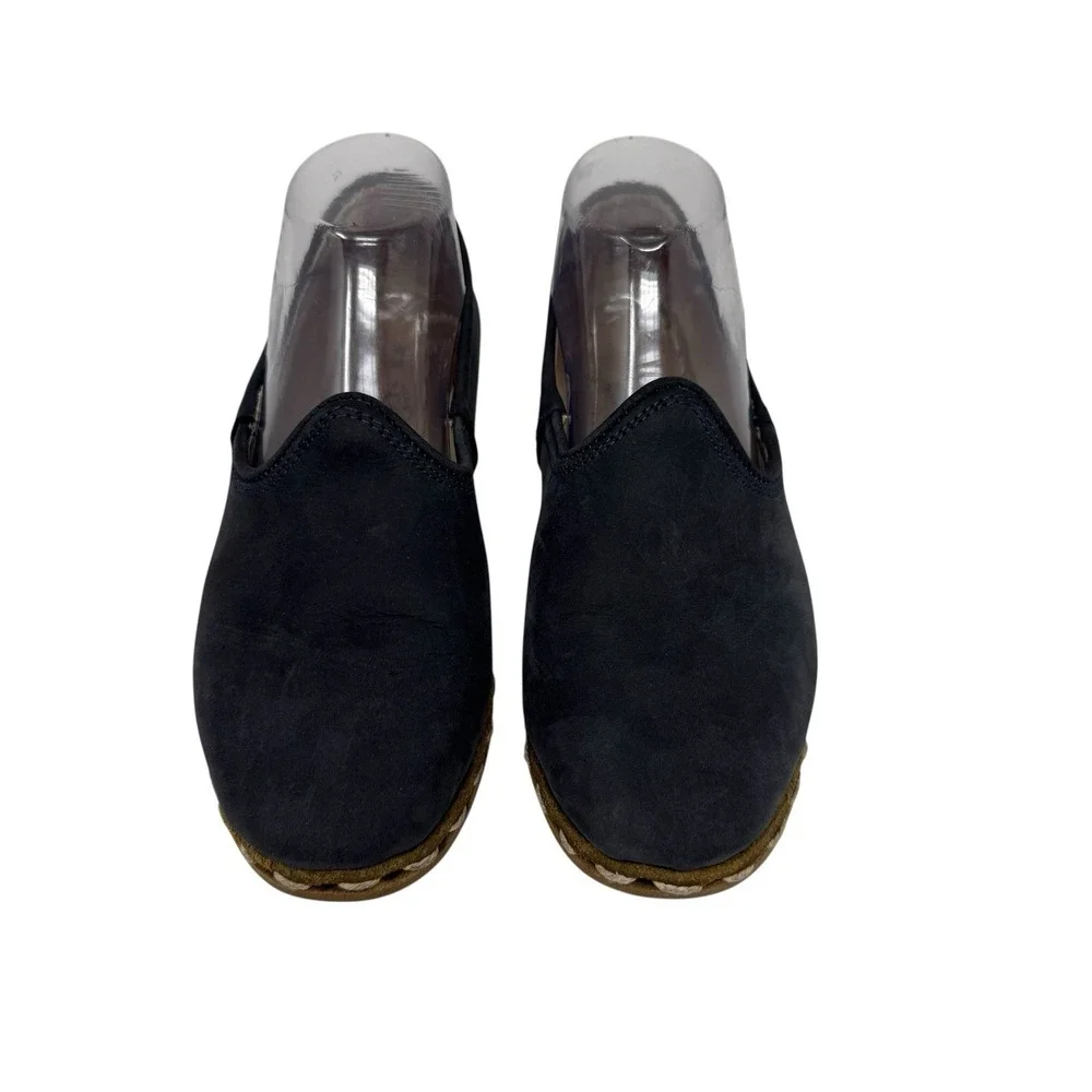 Sabah Turkish Handmade Gray‎ Suede Slip-On Shoes Loafers Women's 38